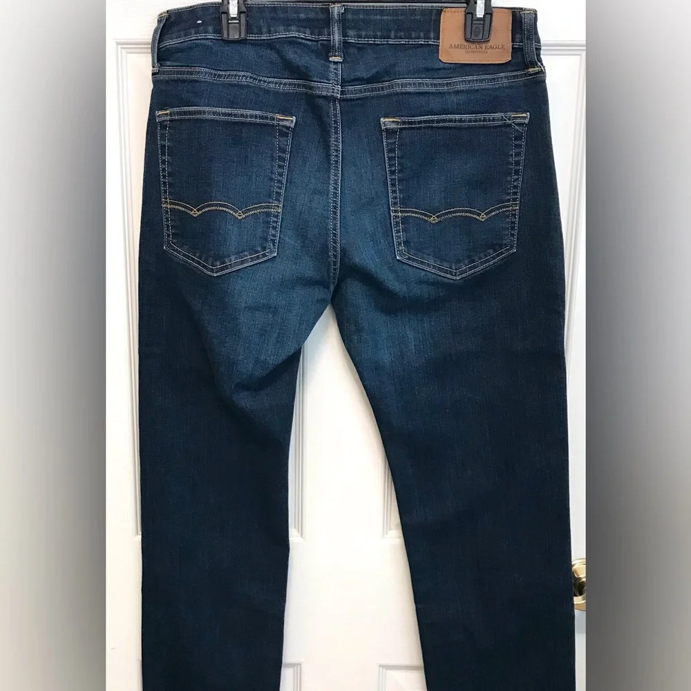 NWT Two Pair American Eagle Slim Straight Jeans 34x32